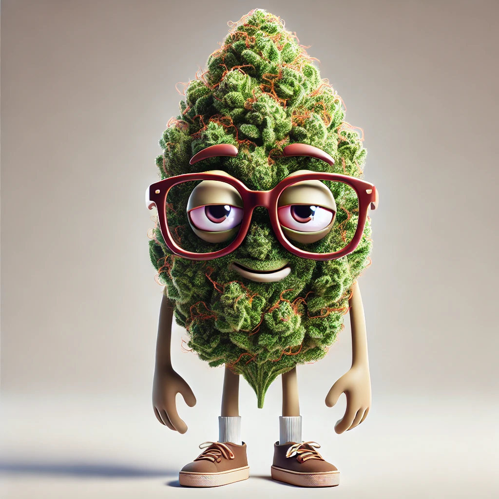 Ganja Geek, friendly mascot of The Elder Budz